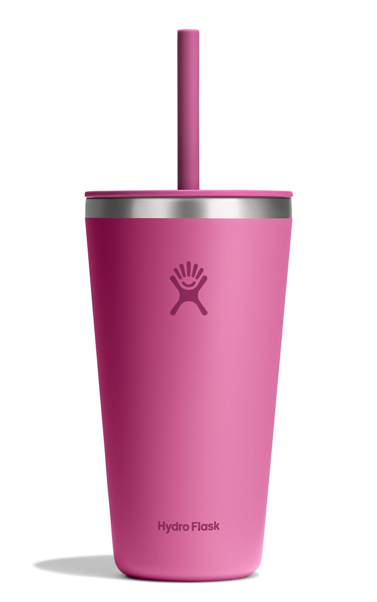 Hydro Flask front view showing Reef color and clear benefits for cold drinks