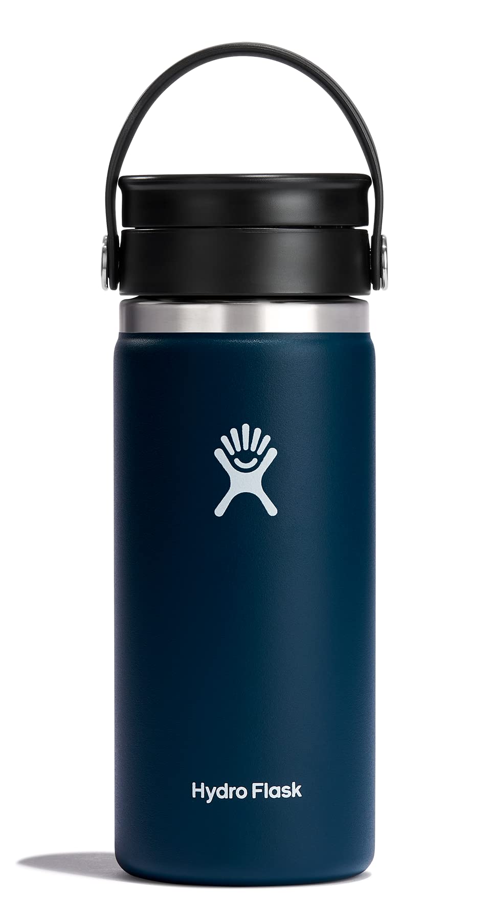 Hydro Flask front view in indigo showing durable finish and compact shape for everyday use