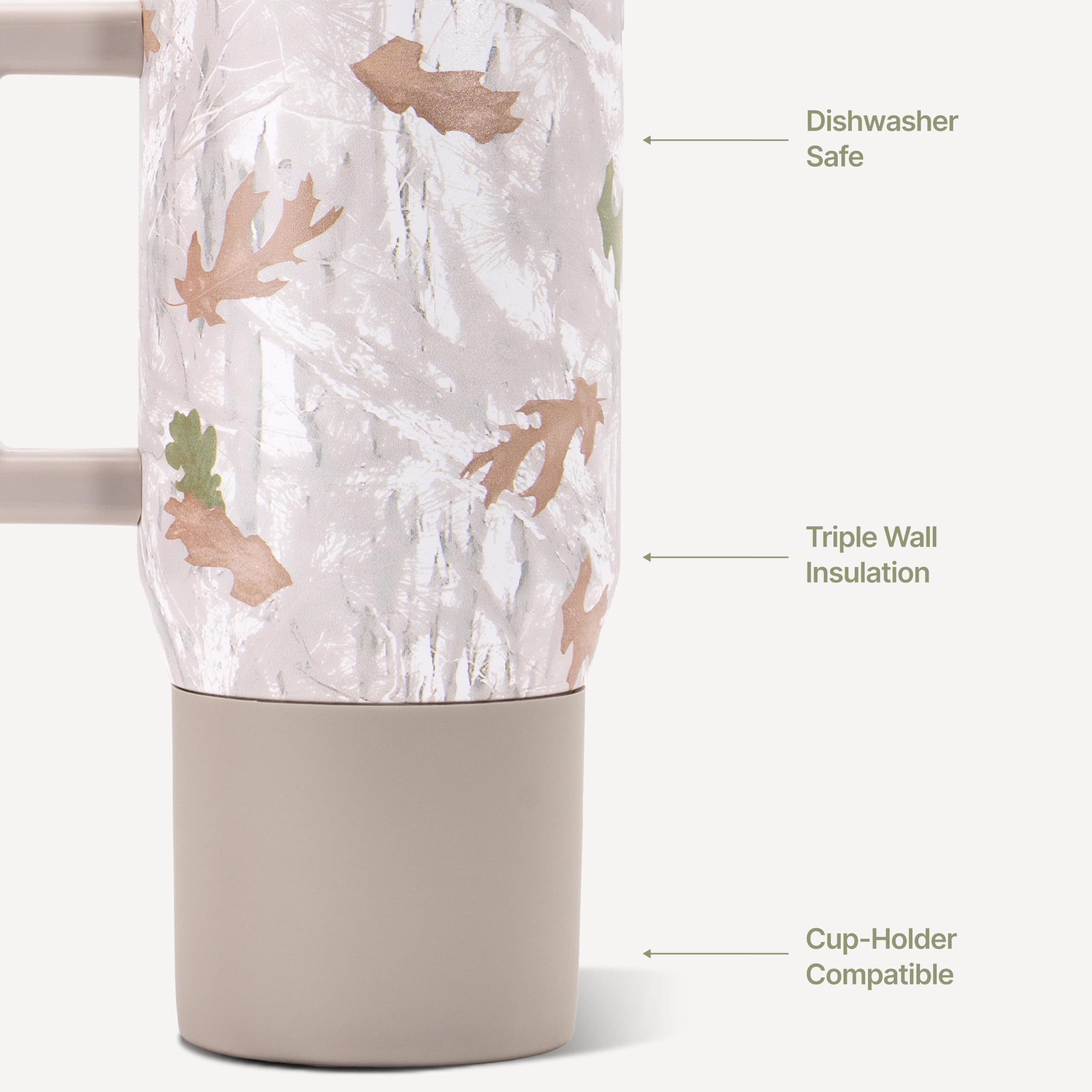 HydroJug flip-top soft-touch lid detail for one-handed, leak-resistant sipping