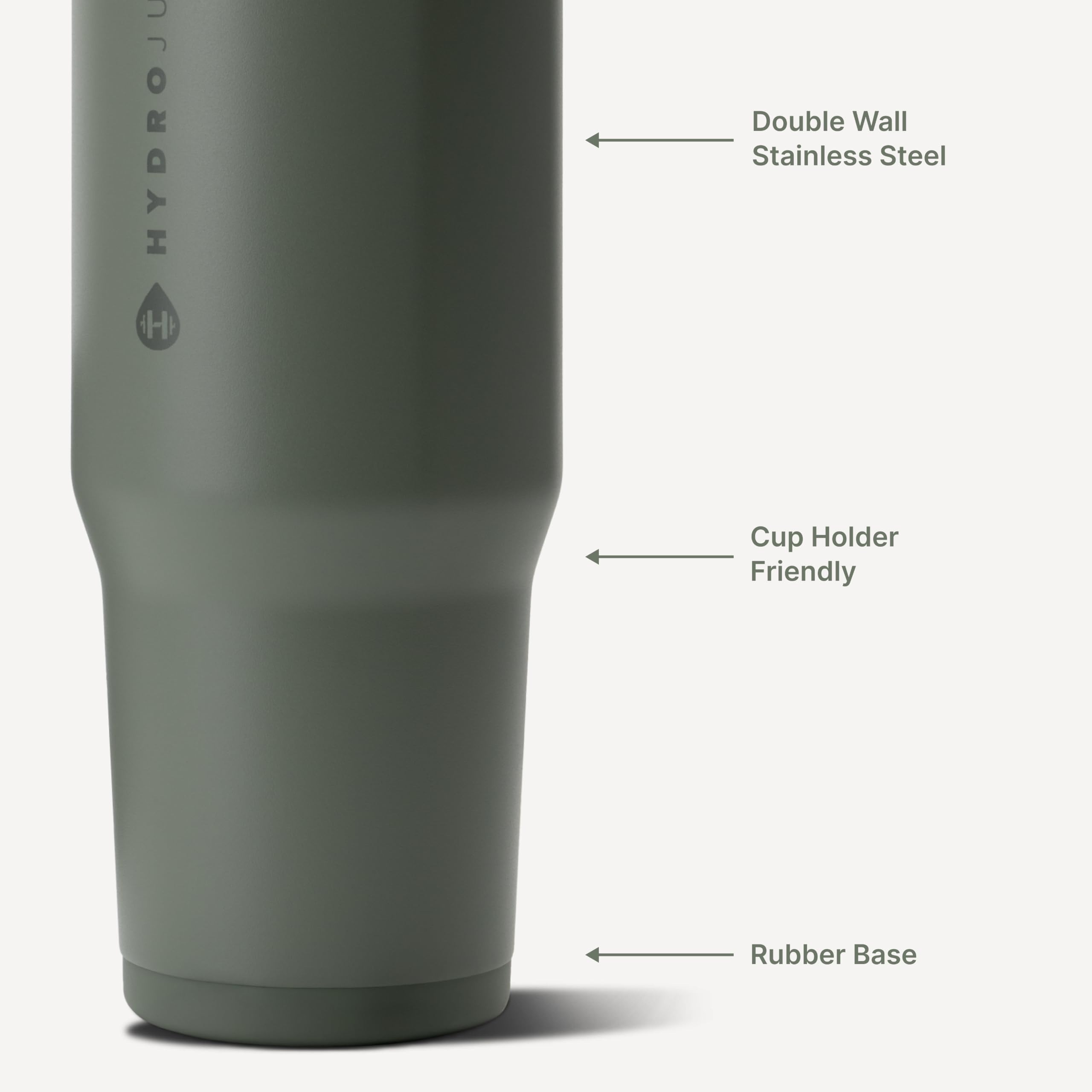 HydroJug Ease2o chug spout detail highlighting wide-mouth flow for quick hydration