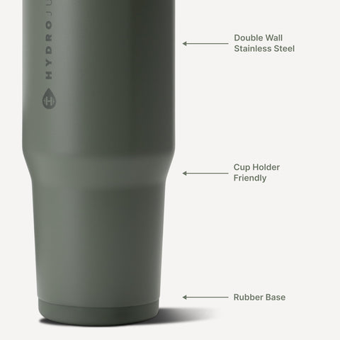 HydroJug Ease2o chug spout detail highlighting wide-mouth flow for quick hydration