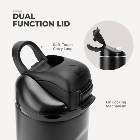 HydroJug chug spout mode demonstrating fast hydration, quick water flow benefit