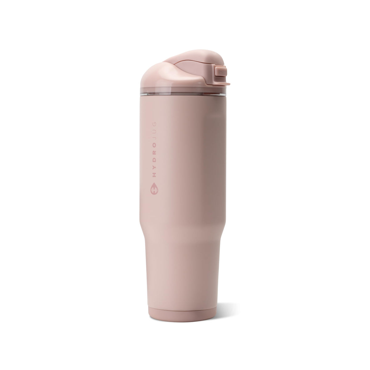 HydroJug Ease2o front view showing dusty rose finish and clear benefits