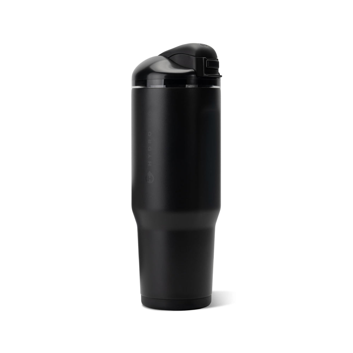 HydroJug Ease2o front view showing black insulated bottle and carry loop, durable portability