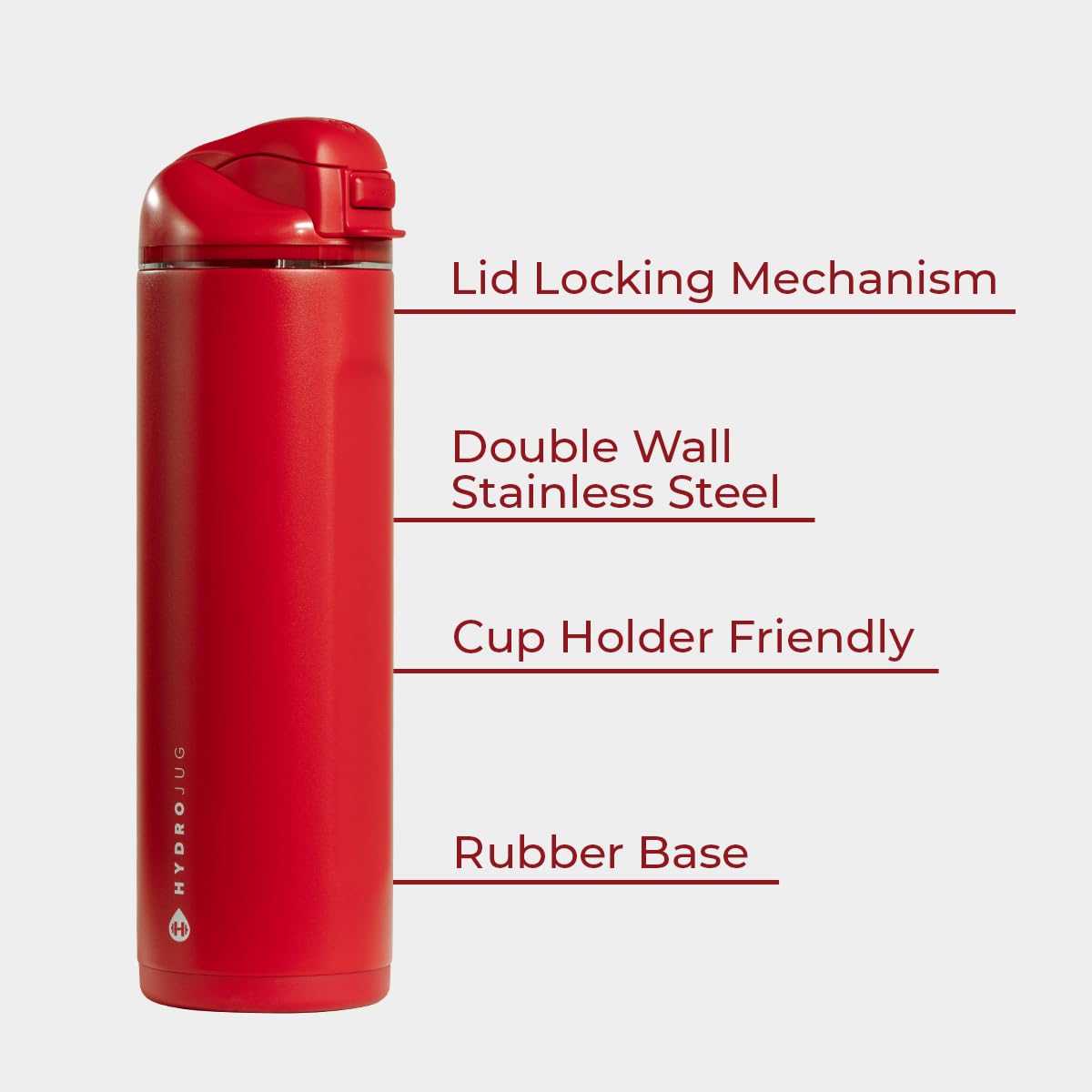HydroJug Ease2o lid detail close-up showing dual-mode mechanism for easy switching benefit
