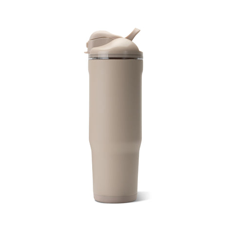 HydroJug close-up of the straw lid showing soft sip comfort and leak control