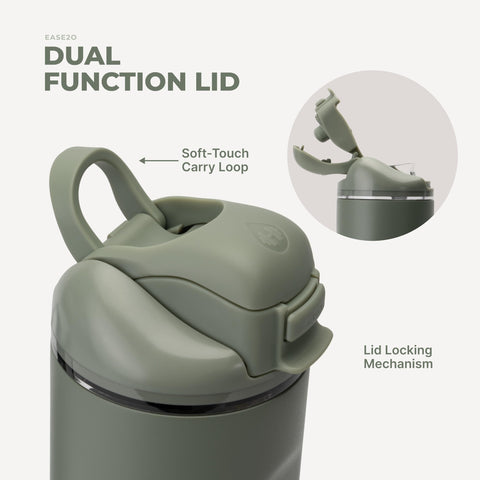 HydroJug Ease2o rubberized base in cup holder for stability and anti-slip benefit
