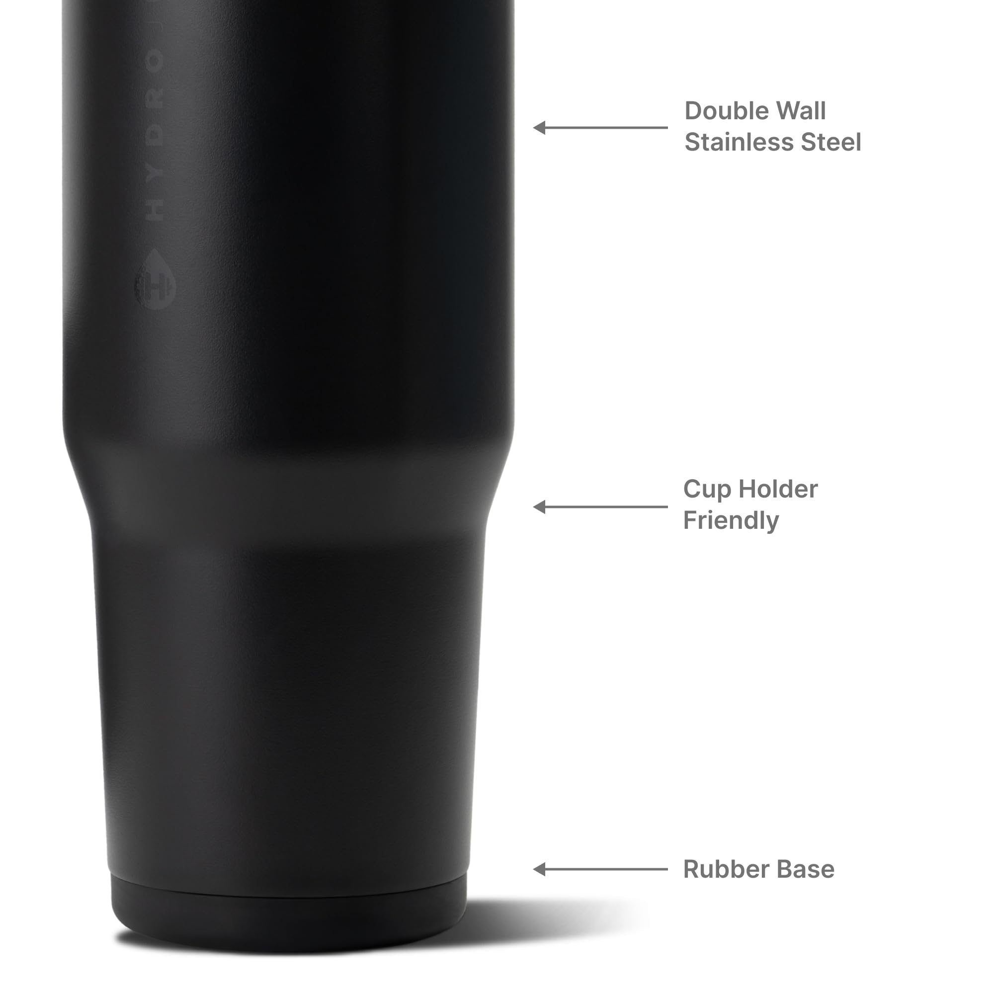HydroJug straw mode in use for smooth sipping, comfortable drink control