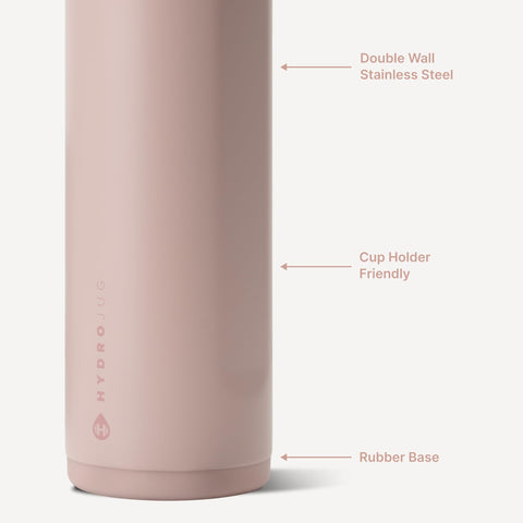 HydroJug Ease2o side showing water-level window for quick refill tracking and convenience