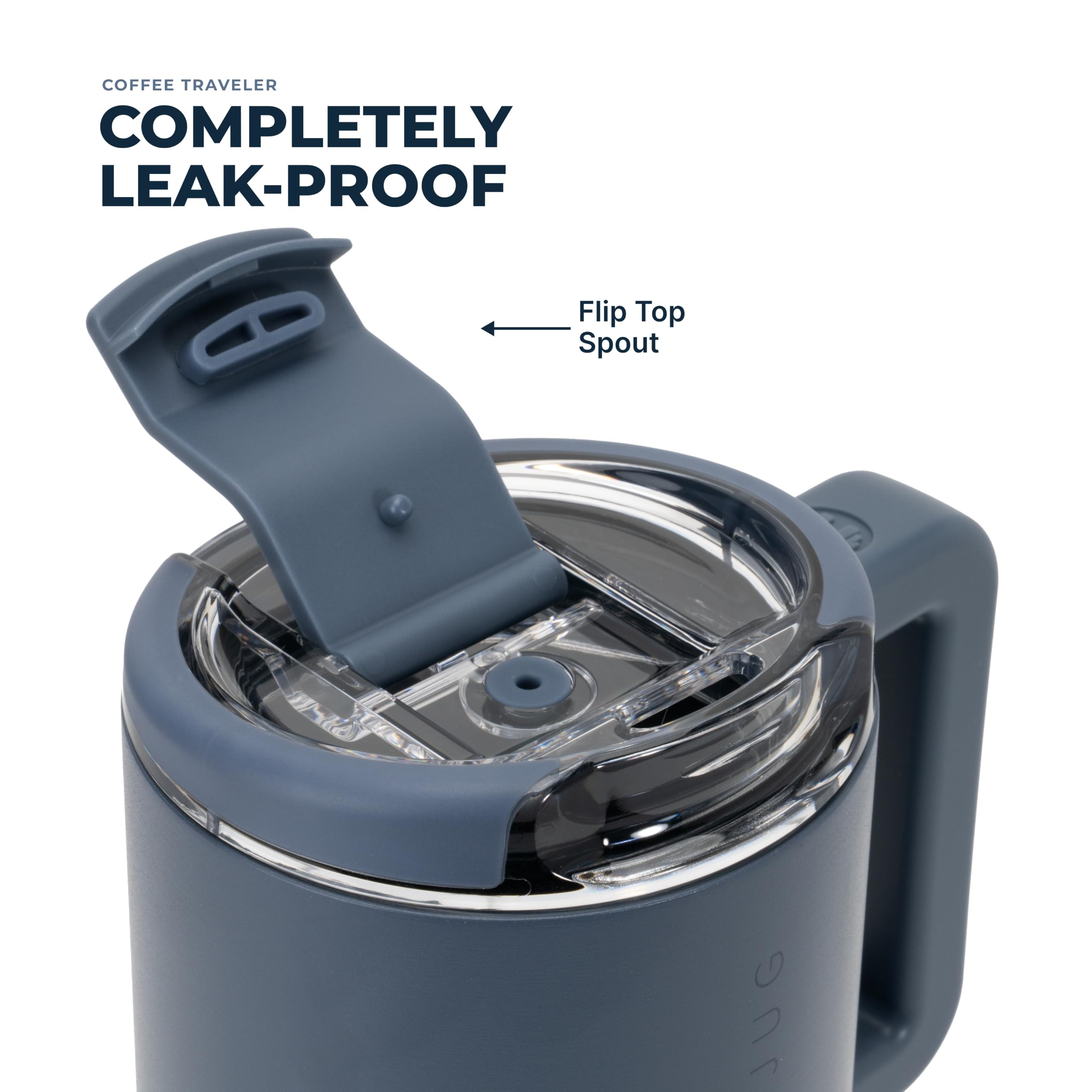 HydroJug ergonomic handle for comfortable left or right hand use
