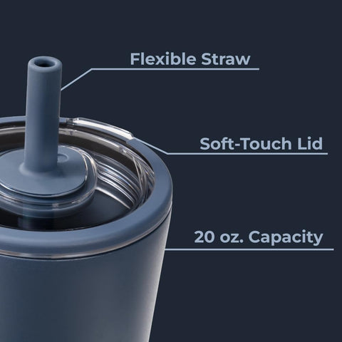 HydroJug slim 20oz base in a car cup holder for secure travel convenience