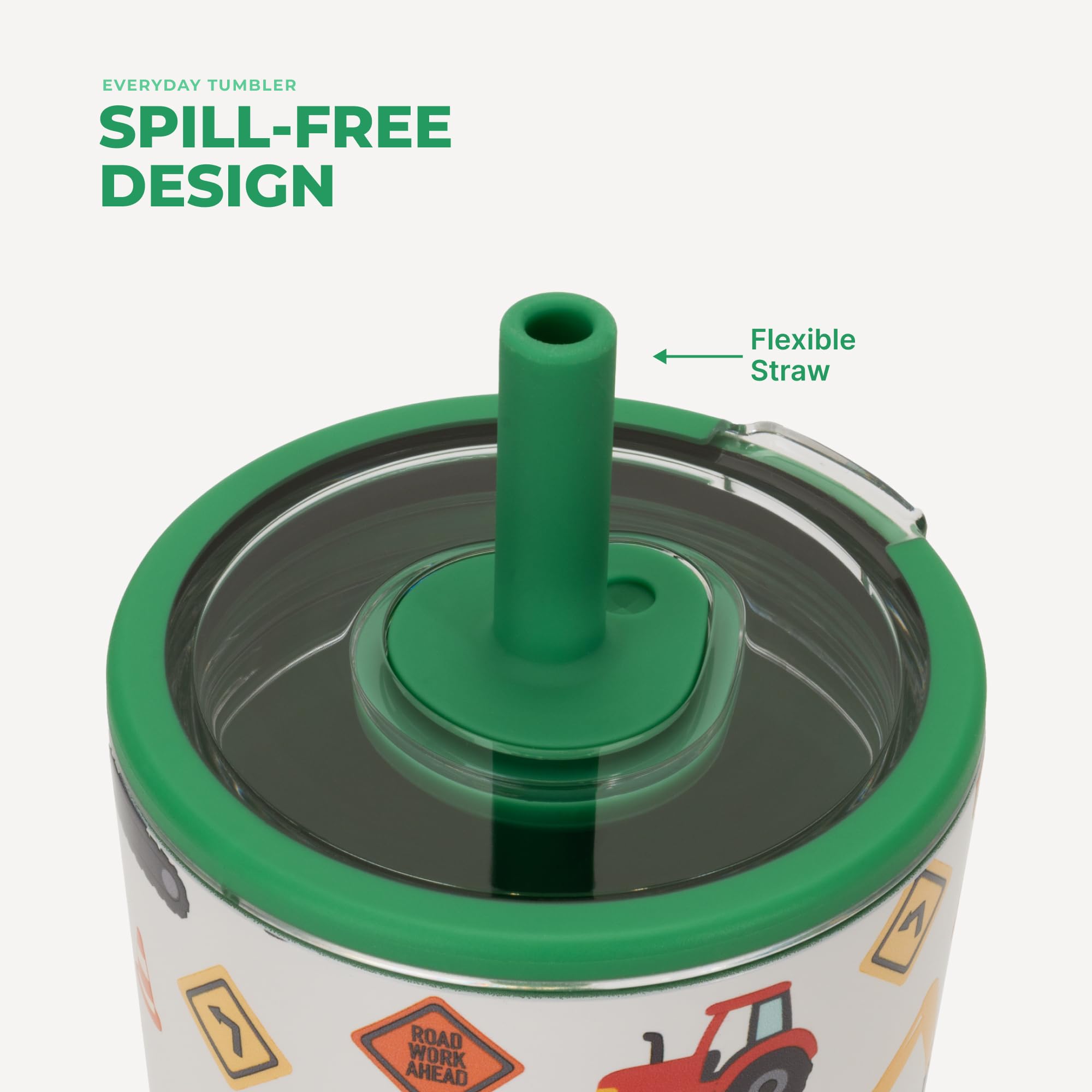 HydroJug placed in car cup holder demonstrating slim travel-friendly fit