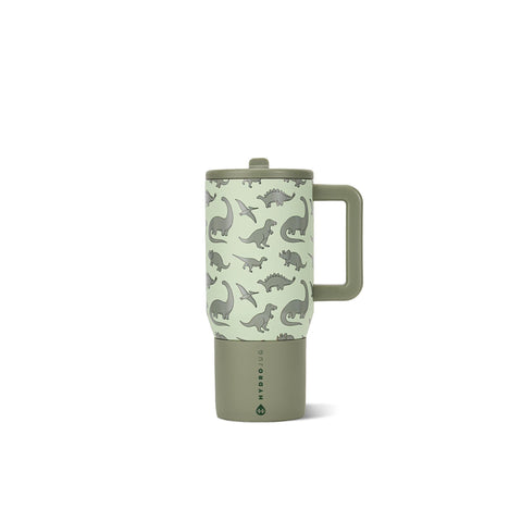 HydroJug front view showing dinosaur design and compact kid-sized shape