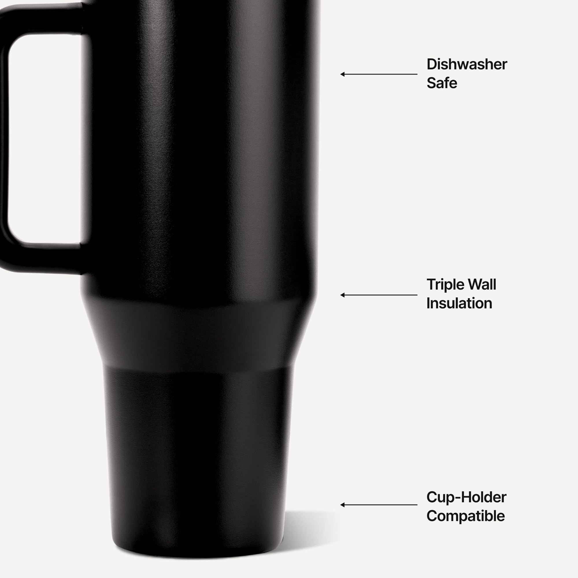 HydroJug Traveler lid detail with flip straw showing easy sipping and spill resistance