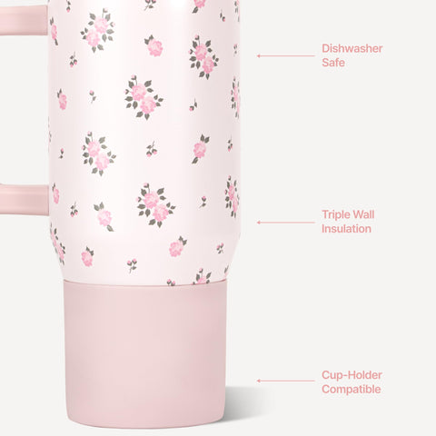 HydroJug Traveler flip-up straw lid detail showing secure seal to prevent spills