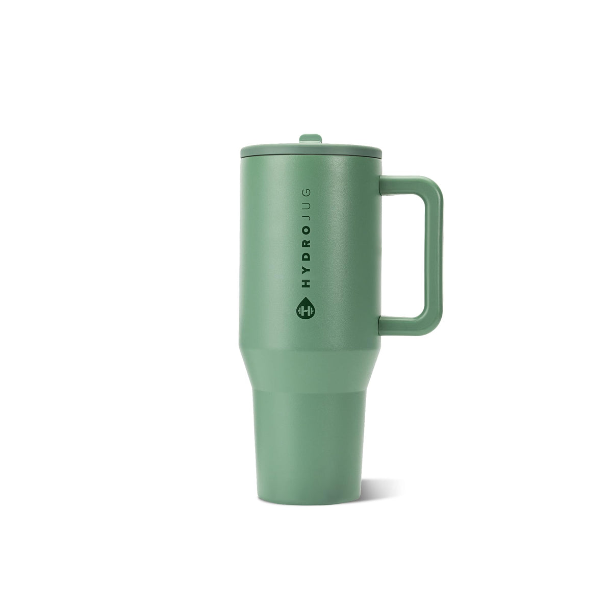 HydroJug front view showing sage finish and 32oz capacity for stylish hydration