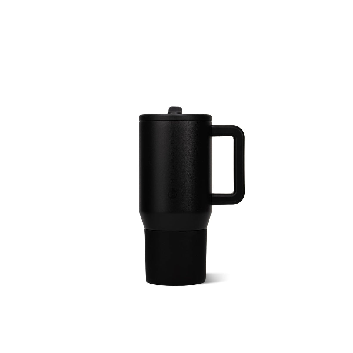 HydroJug front view showing compact insulated tumbler and clear benefits
