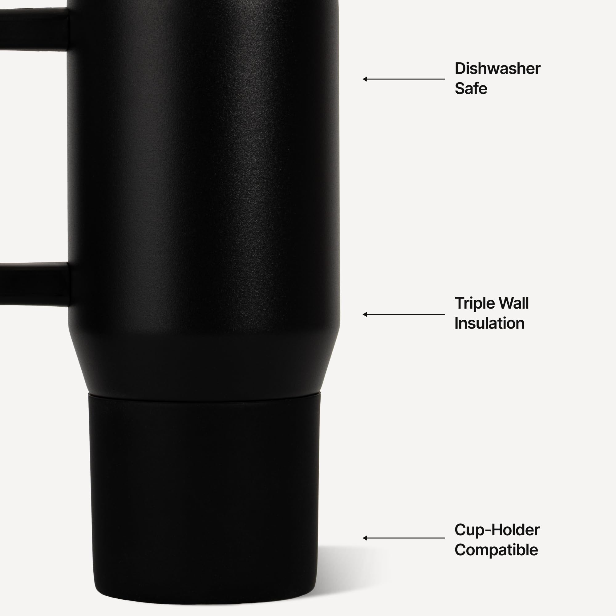 HydroJug soft-touch handle detail for easy carrying and kid comfort