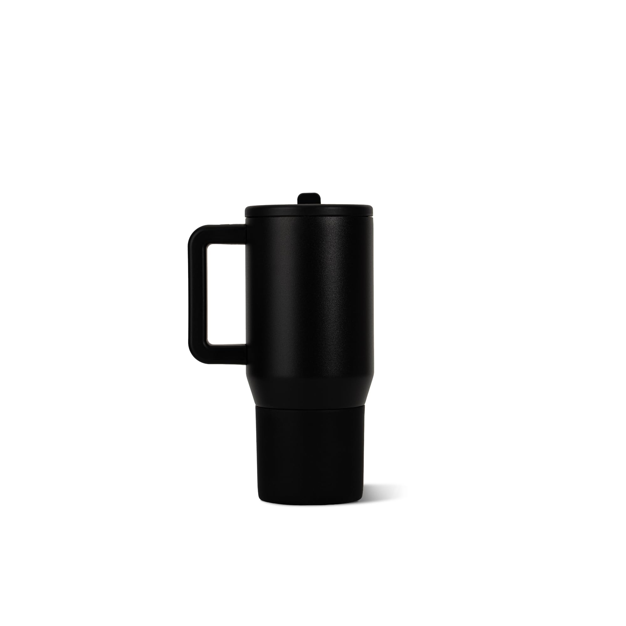 HydroJug lid close-up highlighting leak-proof flip straw and secure seal