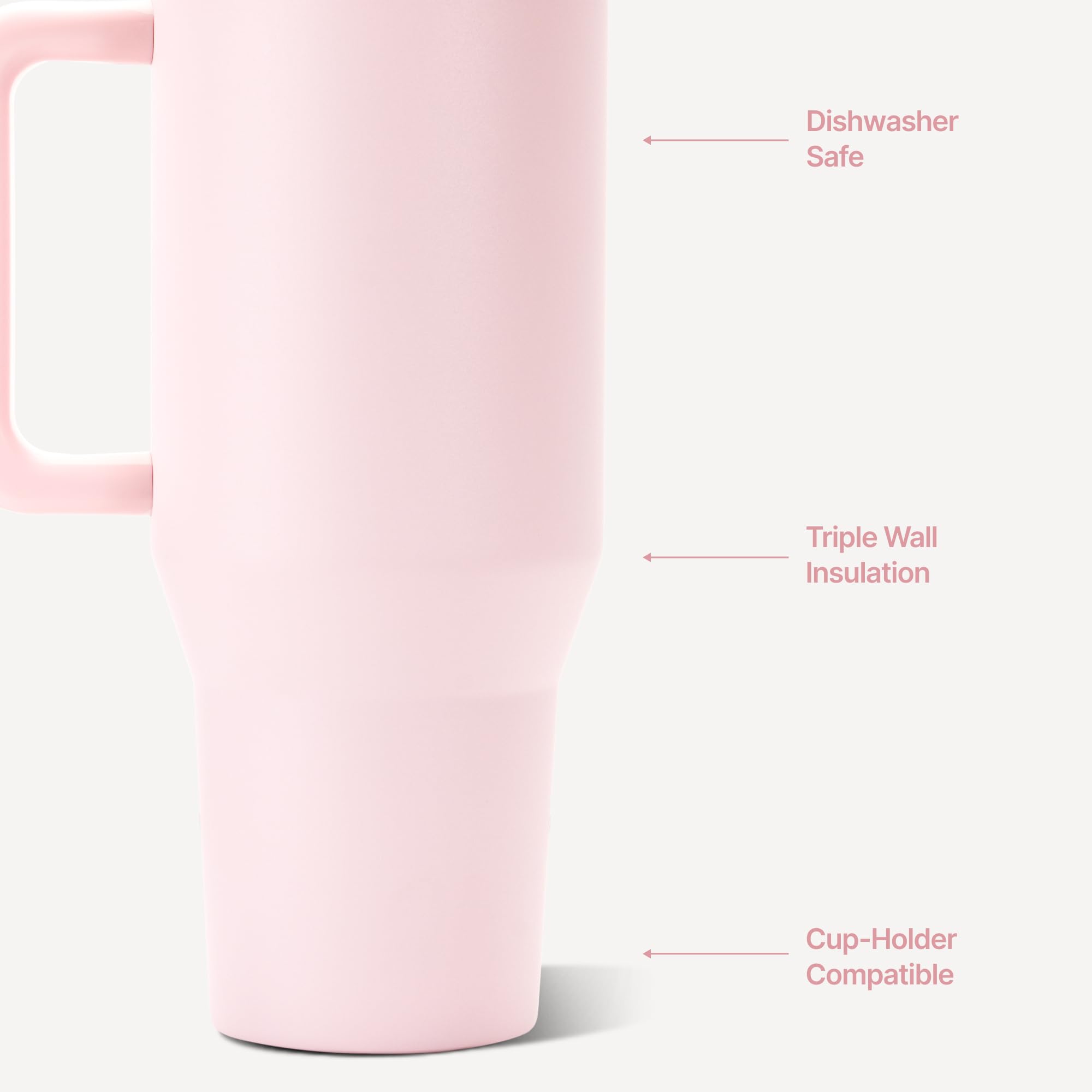 HydroJug Traveler lid and flip straw close-up showing ambidextrous design for spill control