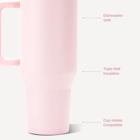 HydroJug Traveler lid and flip straw close-up showing ambidextrous design for spill control