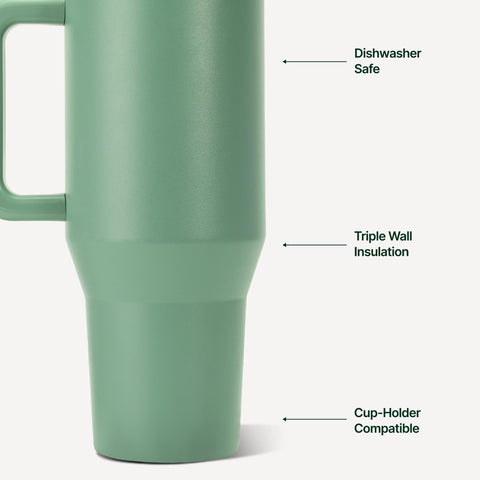 HydroJug lid and circular flip straw detail for spill-resistant sipping