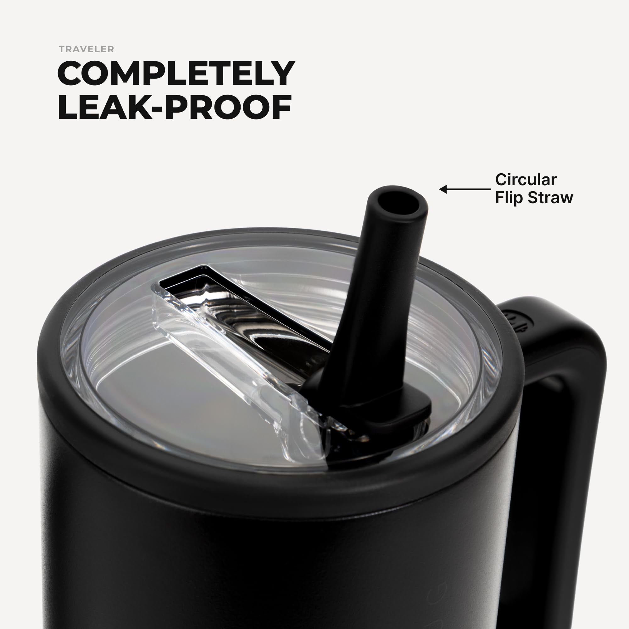 HydroJug Traveler rubber non-slip base on table providing stability and reduced sliding