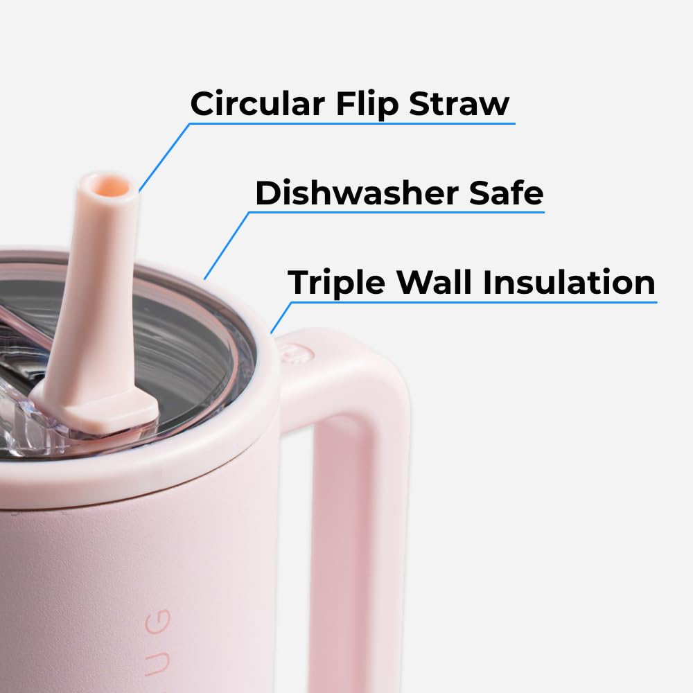 HydroJug Traveler soft-touch handle close-up for easy carrying benefit