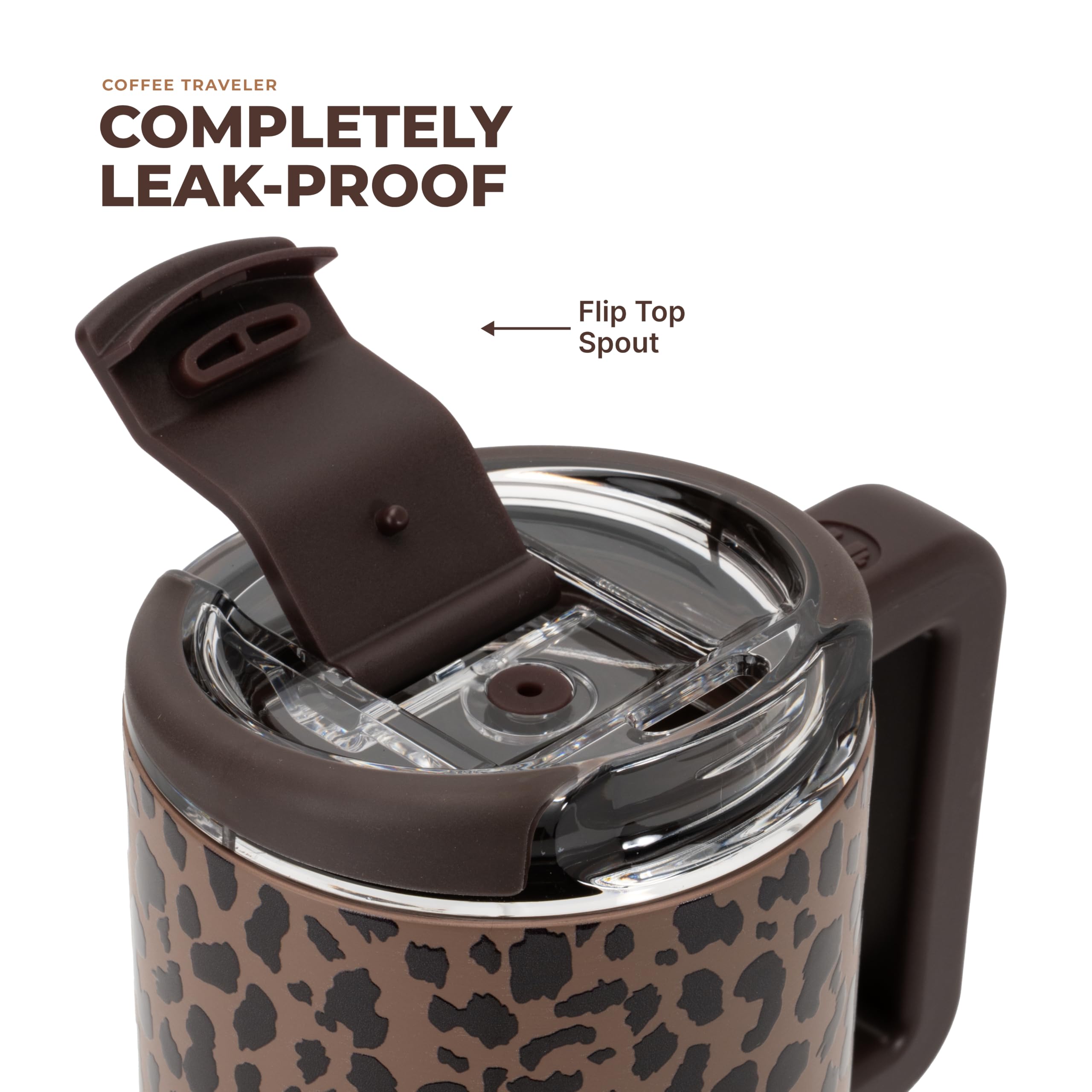 HydroJug mug held by hand showing handle comfort and easy grip advantage