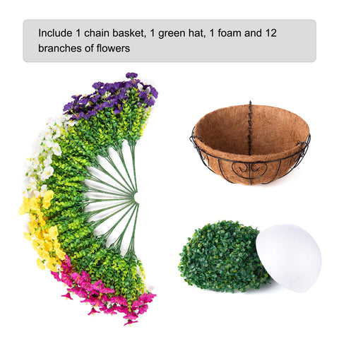 HyeFlora woven basket and chain hardware showing sturdy, ready-to-hang design