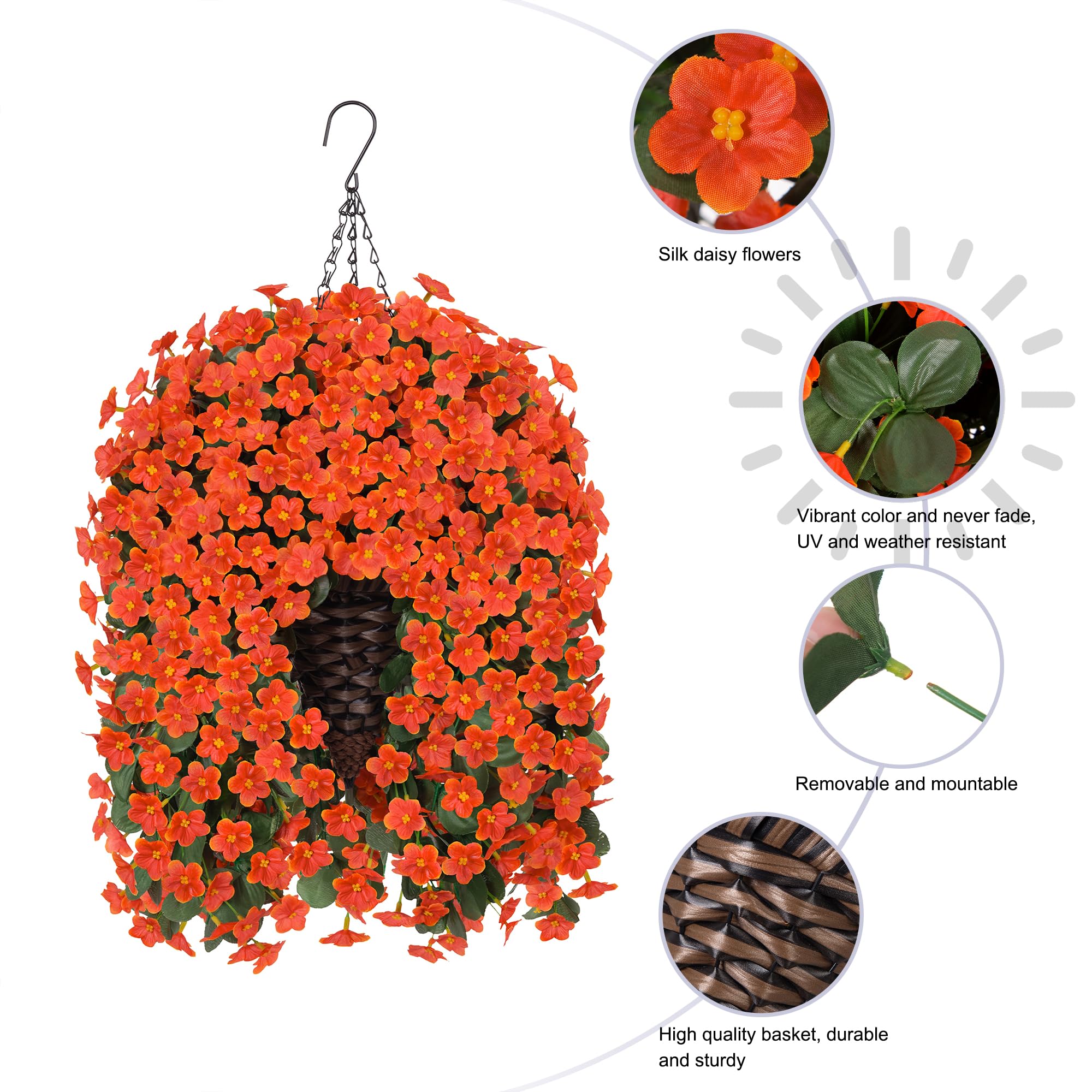 HyeFlora leaves and stem detail displaying lifelike foliage and low-maintenance benefit