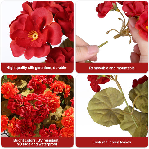 HyeFlora wedding aisle decorated with faux geraniums offering hassle-free style