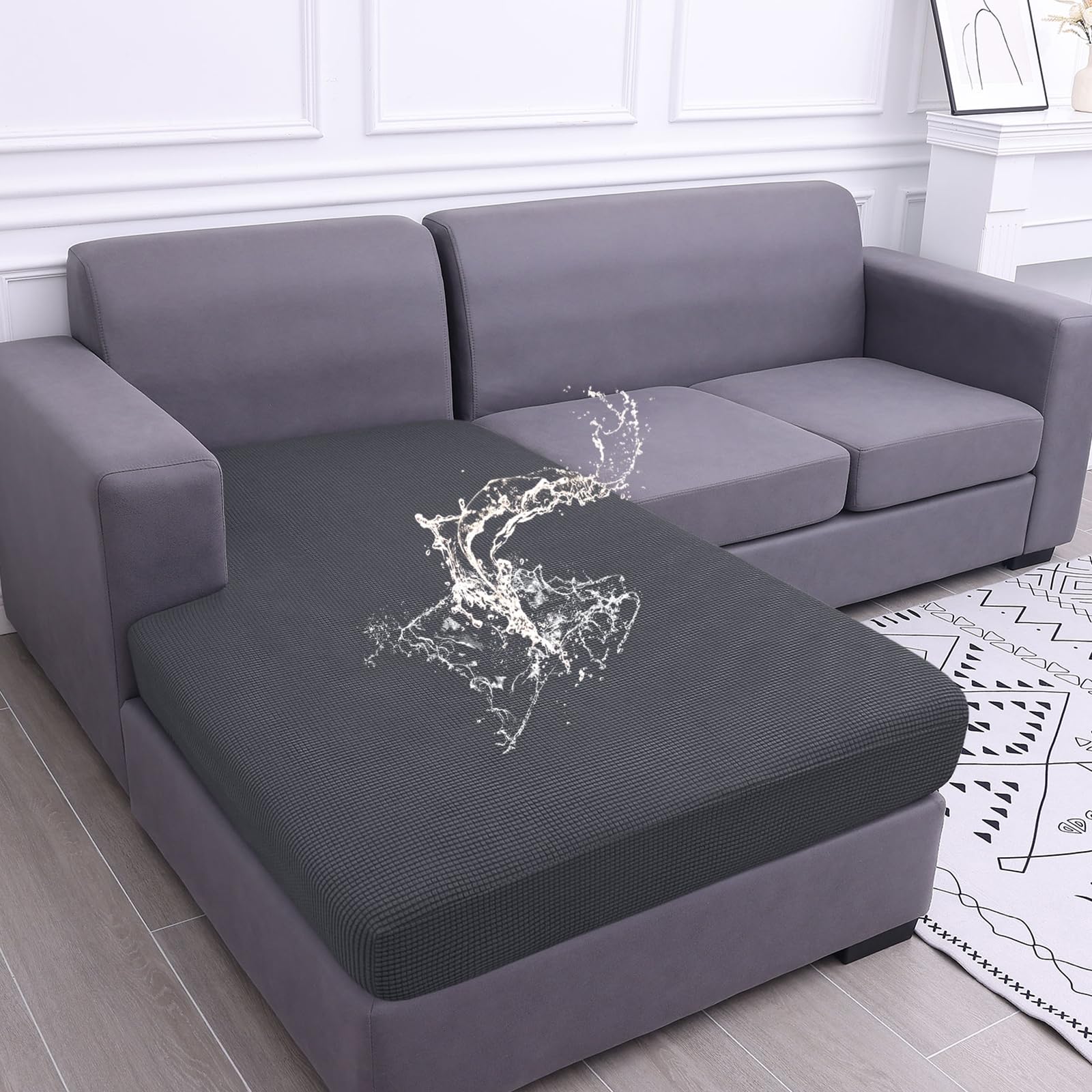 hyha front view of chaise cover showing neat fit and protection