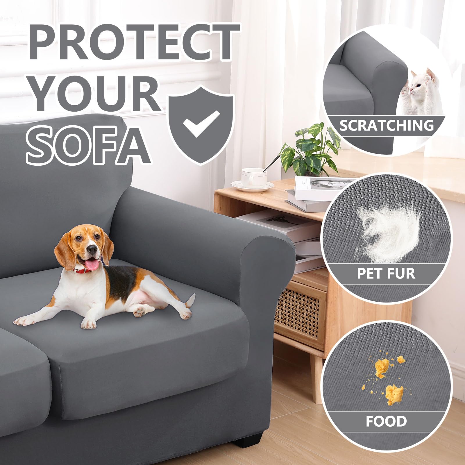 hyha cushion cover being slipped on demonstrating easy installation process