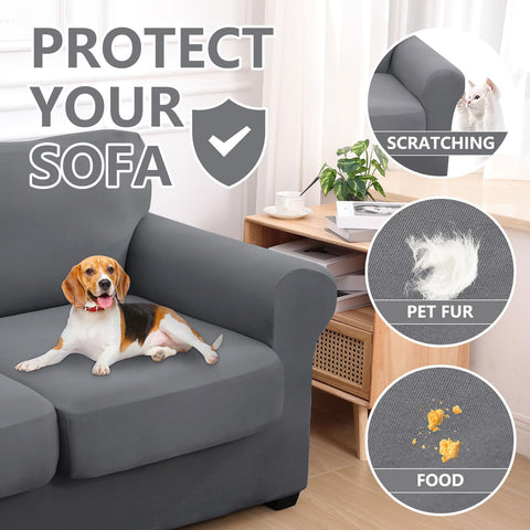 hyha cushion cover being slipped on demonstrating easy installation process