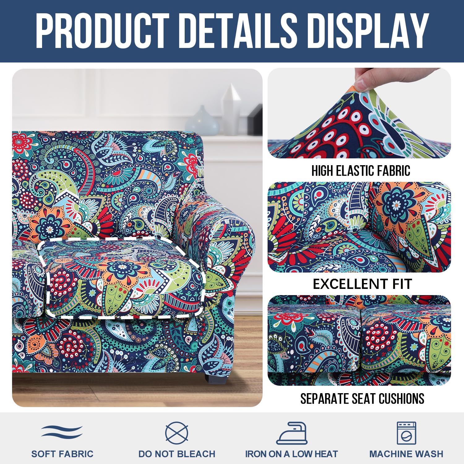 hyha cushion cover front view showing neat coordinated appearance