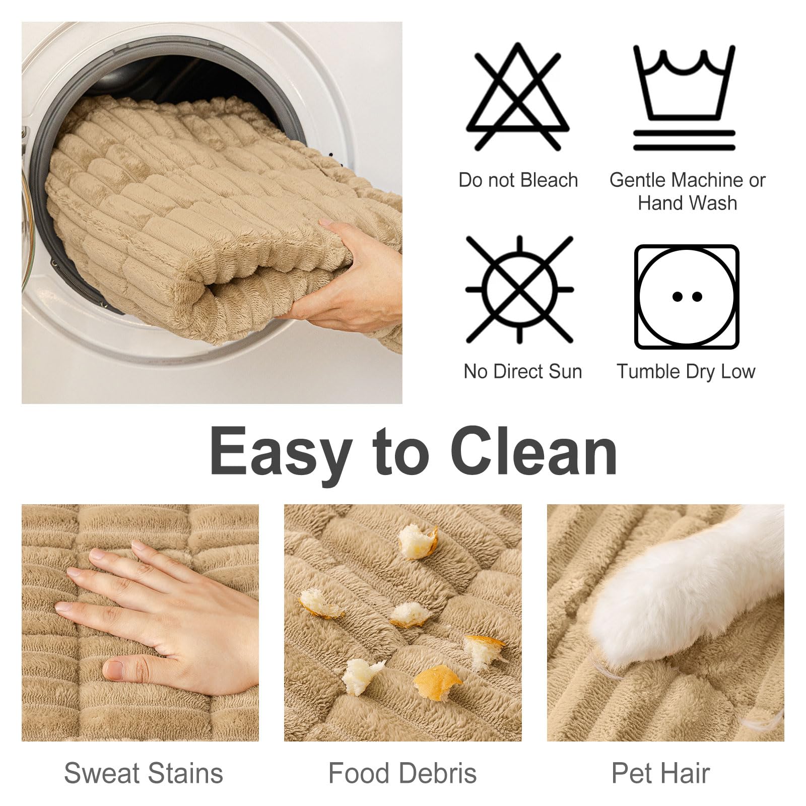 hyha folded cover stackable washable for easy care storage