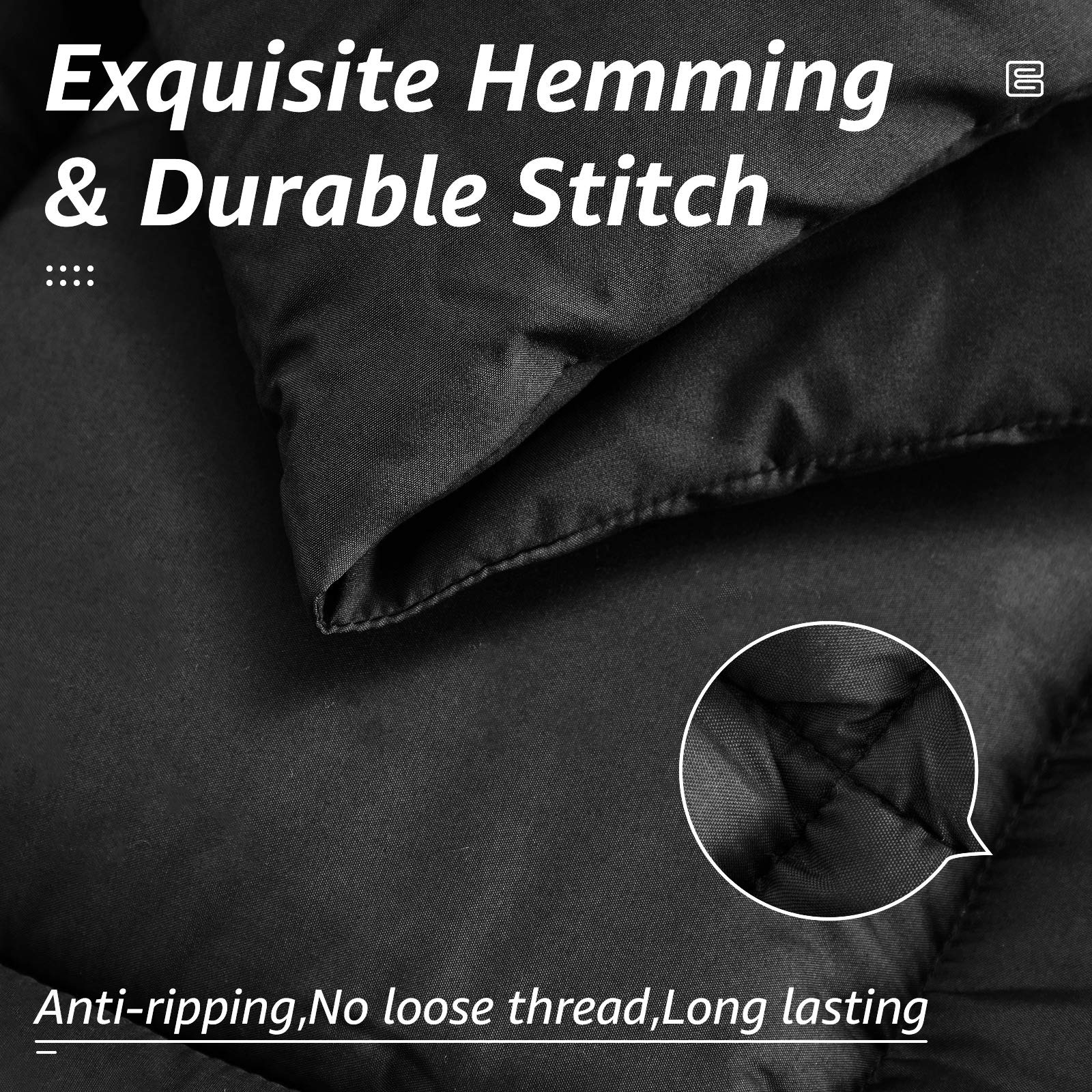 HYLEORY comforter on styled bed illustrating modern look and cozy atmosphere