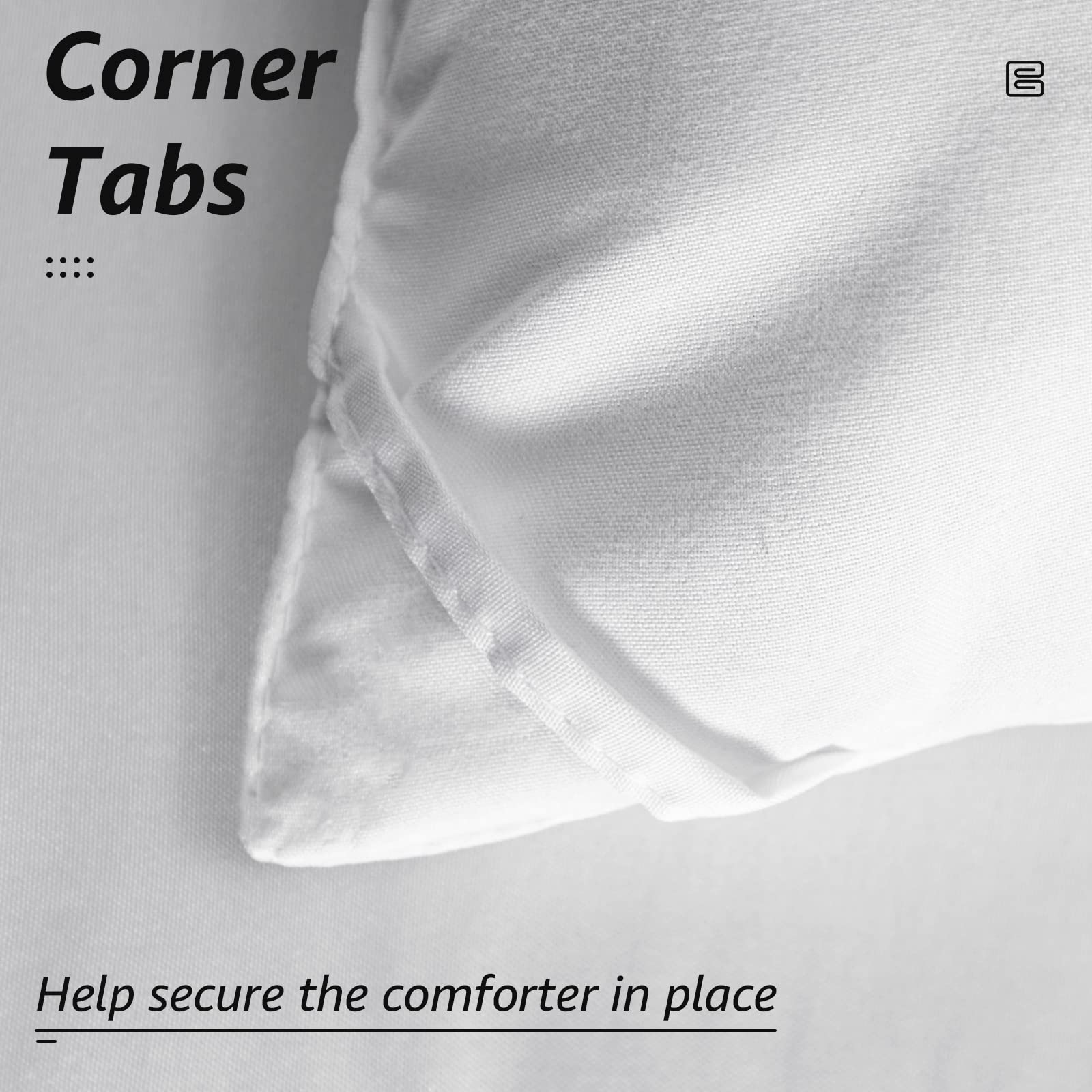 hyleory comforter styled on a bed for a cozy, all-season bedroom look