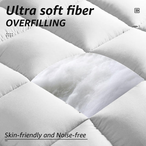 HYLEORY comforter in washing machine demonstrating easy care