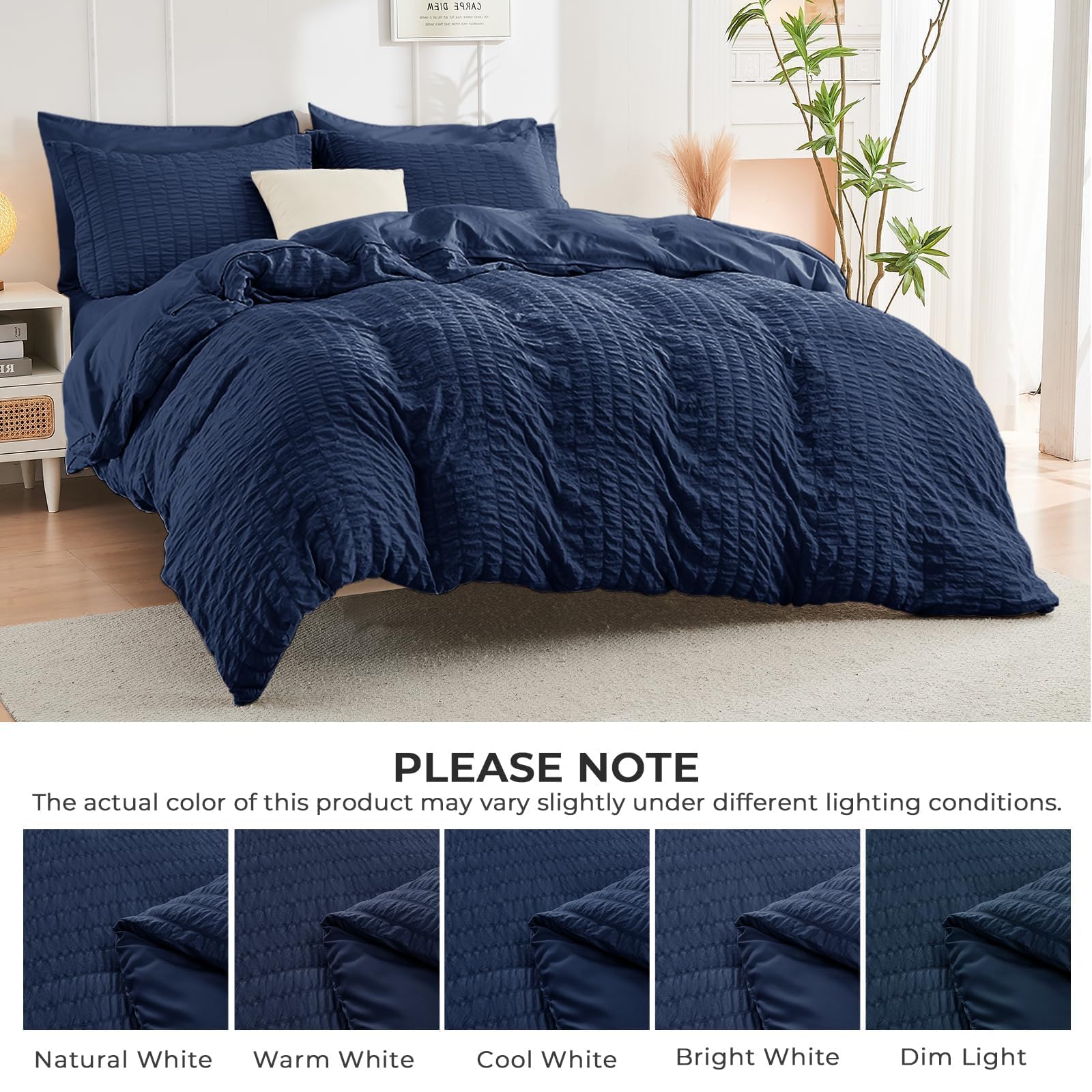 HYMOKEGE pillow shams and pillowcases displayed for matched bedding look