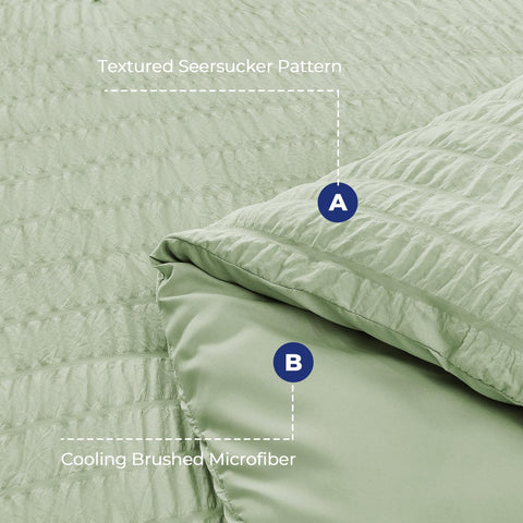HYMOKEGE pillowcases and shams neatly arranged for coordinated styling