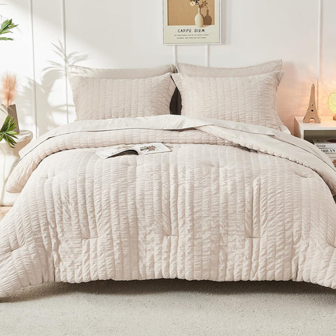 HYMOKEGE pillows and shams detail showing plush look and coordinated texture for comfort