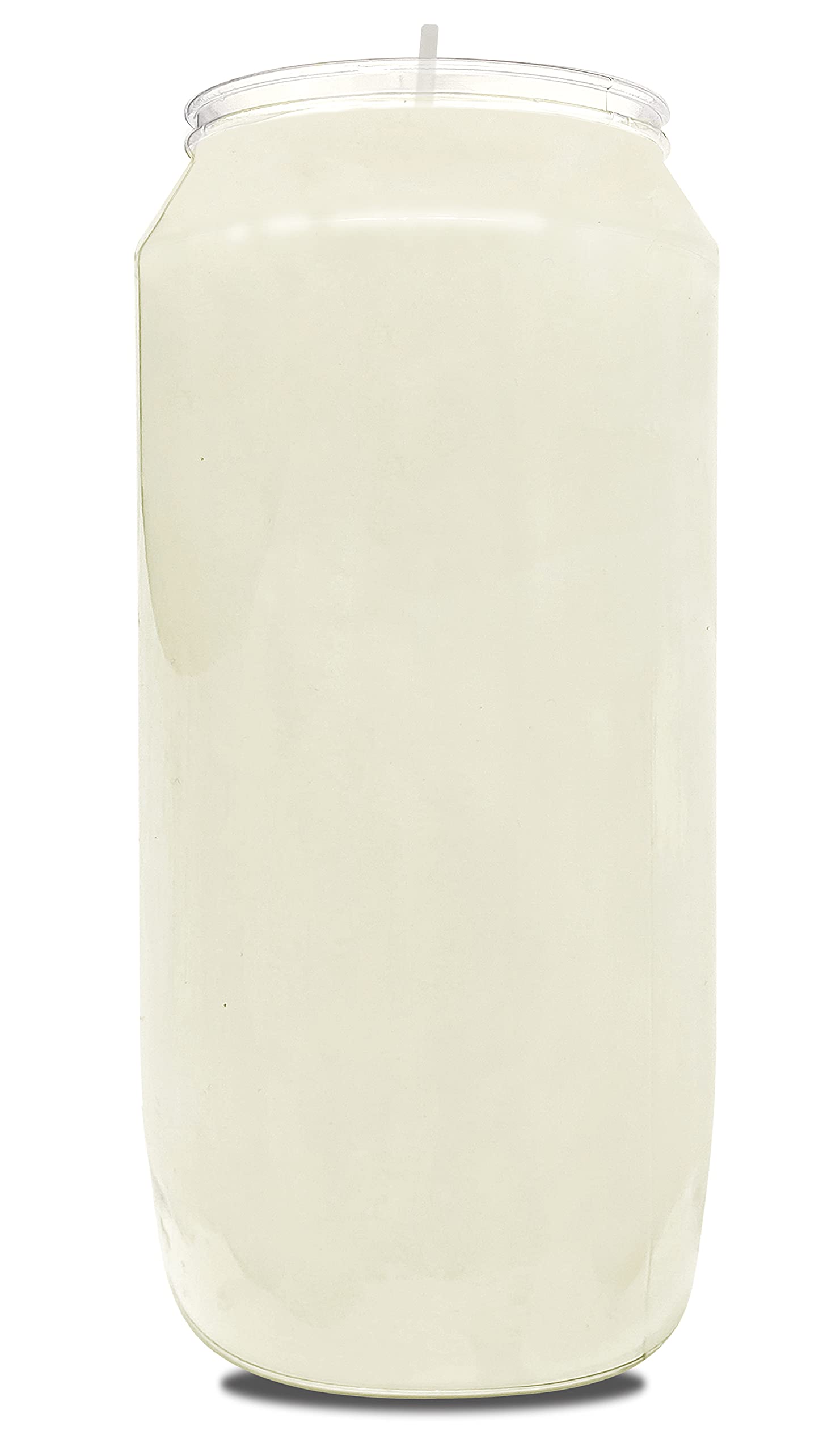 Hyoola close-up of cotton wick and vegetable oil wax highlighting steady flame