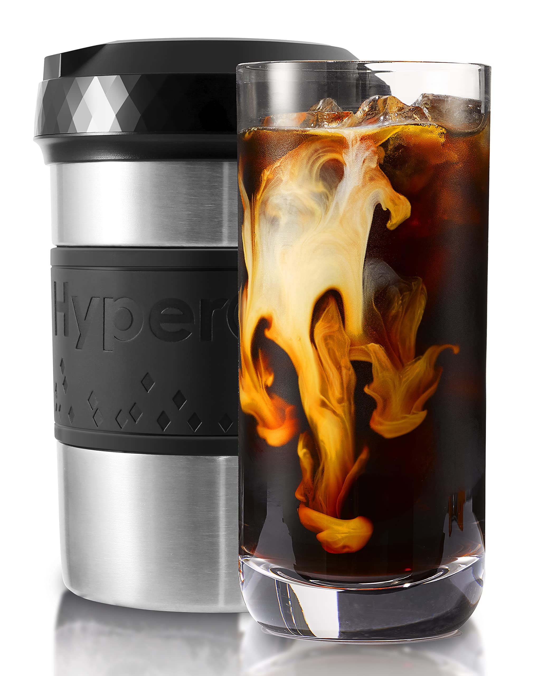 HyperChiller stainless steel front view showing sleek finish and compact profile