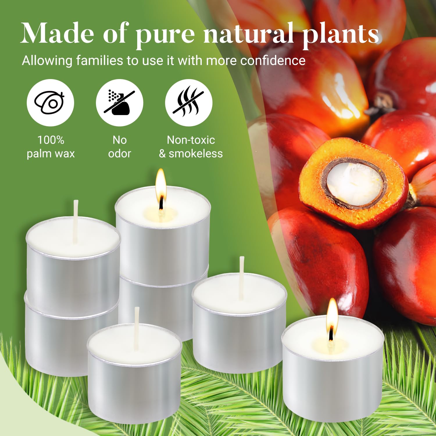 Hypmis lit tealights in decorative holder creating warm ambiance