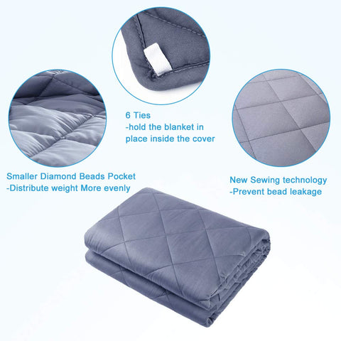 HYPNOSER blanket draped on twin bed in a bedroom scene conveying restful, breathable comfort