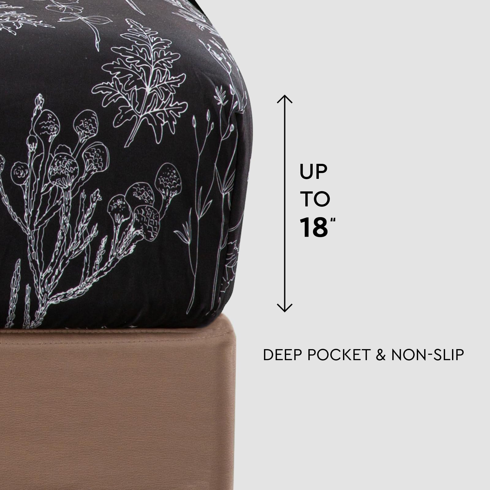 HYPREST microfiber weave close-up, silky texture that stays soft wash after wash