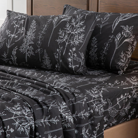 HYPREST two pillowcases patterned closeup, matching design for cohesive bedroom look
