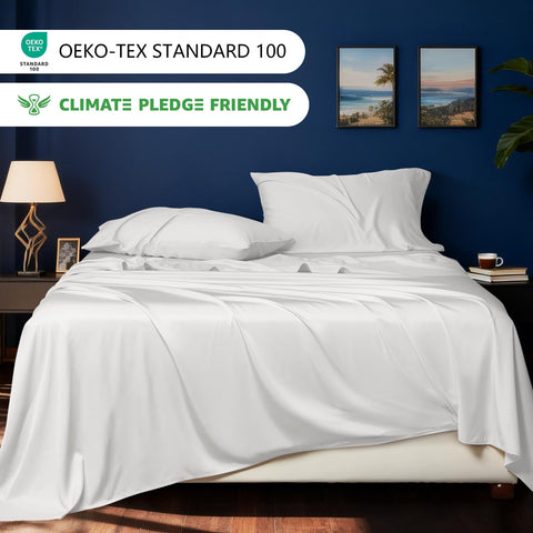 HYPREST fitted sheet corner highlighting deep pocket and secure fit